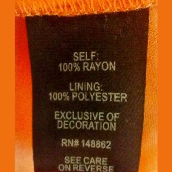 TORRID PLUS SIZE LACE- UP TEA LENGTH CRINKLE GAUZE FLORAL CORAL DRESS. - Picture 13 of 16